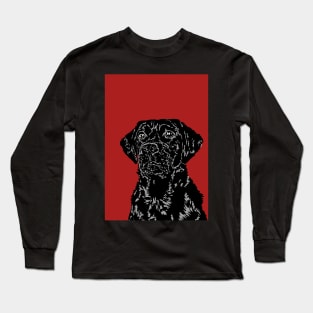 Betsy the Black Labrador Dog Long Sleeve T-Shirt